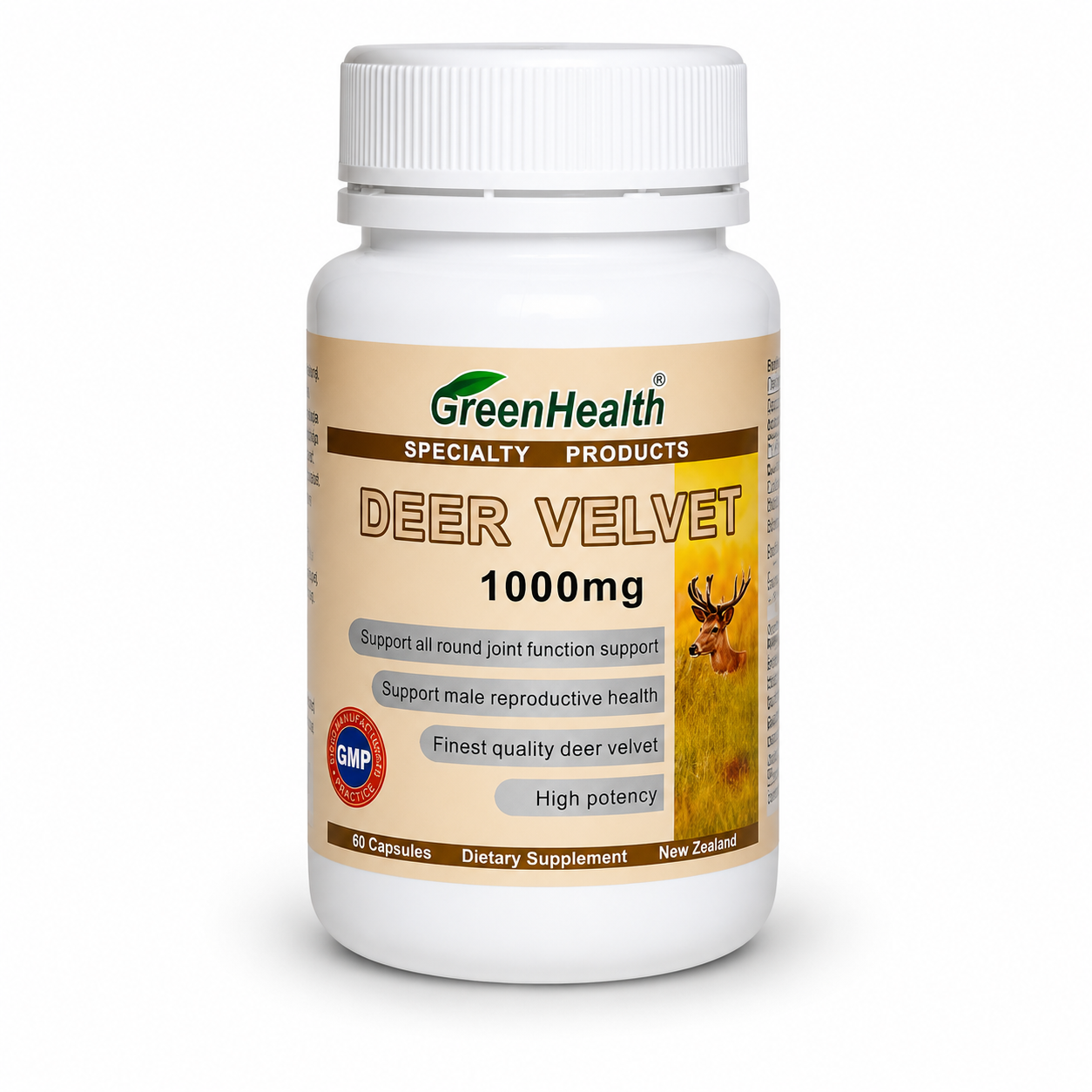 Deer Velvet 1000mg – GreenHealth Új-zélandi kapszula